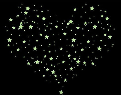 Ceiling Stickers Glow In The Dark Plastic Stars