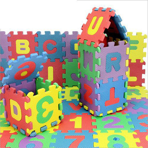 Alphabets and Numbers Play Mat For Kids Room