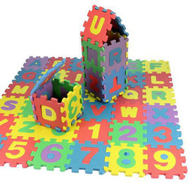 Alphabets and Numbers Play Mat For Kids Room