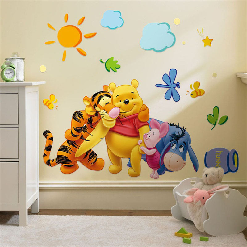 Winnie the Pooh And Friends Wall Stickers For Kids Rooms