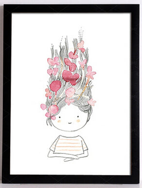 Modern Nordic Pink Girl Kids Room Decor